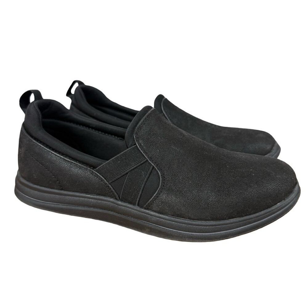 Clarks Cloudsteppers Breeze Bali Black Slip On Loafers Casual Sneakers Shoes 6.5